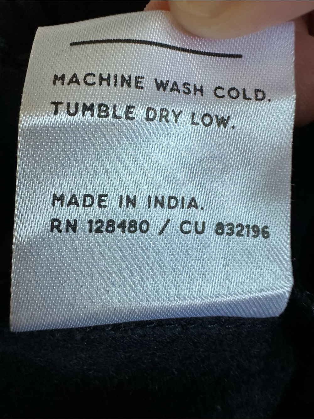 Tiny Hole Fixed NWOT Pact Black Organic Brushed Fleece Sweatpant W/ Pockets Cozy - Picture 8 of 10